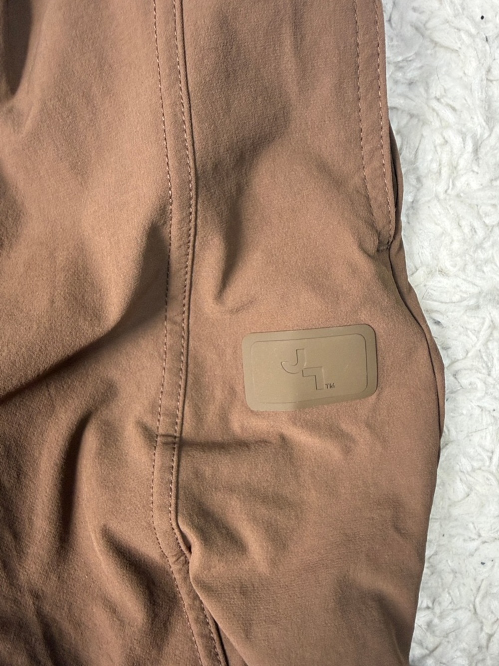 JoyLab Mid Rise Woven Cinched Pants Mocha Brown Cargo jogger active M - Picture 9 of 9